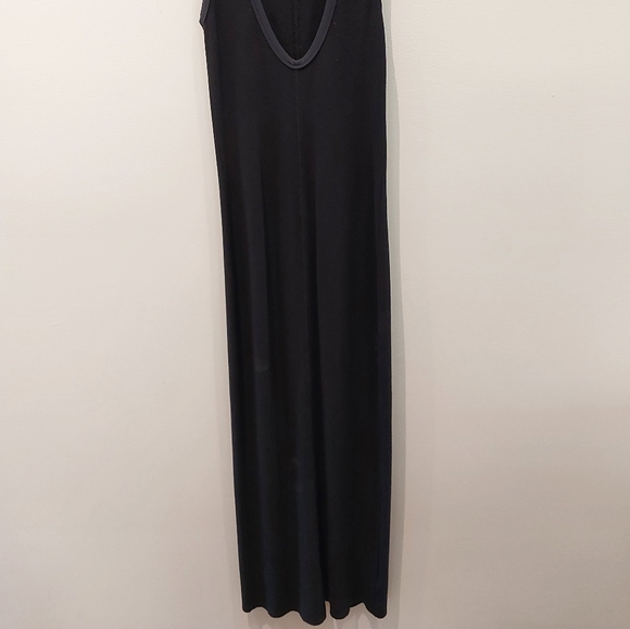 James Perse Black Ribbed Knit Dress, Size 1 - Picture 8 of 8